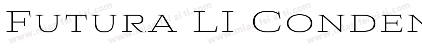 Futura LI CondensedL字体转换